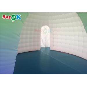 Buy cheap 6x5x3.2m Pure White Inflatable Dome Tent With LED Lights from wholesalers