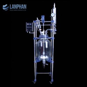 Buy cheap 30L Borosilicate Stirring Glass Jacketed Lab Reactors from wholesalers