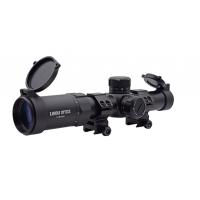 Buy cheap 30mm 4x24 100yds Illuminated Reticle Riflescope With Mount Ring product