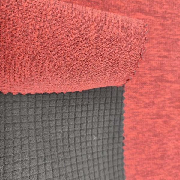 Quality 100% Polyester Polar Fleece Ripstop Knitted Bonded Fabric 350G Windproof for sale