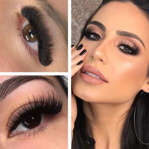 Lightweight Classic Individual Eyelashes , C Curl 8mm Eyelash Extension