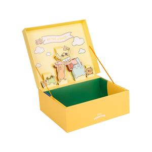 Buy cheap Customized Logo Luxury Clothing Packaging Boxes With Cartoon Pattern from wholesalers