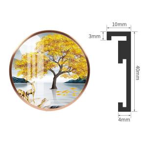 Buy cheap Brushed Wall Mounting Aluminium Mirror Frame For Dressing Make Up 800mm 90cm from wholesalers
