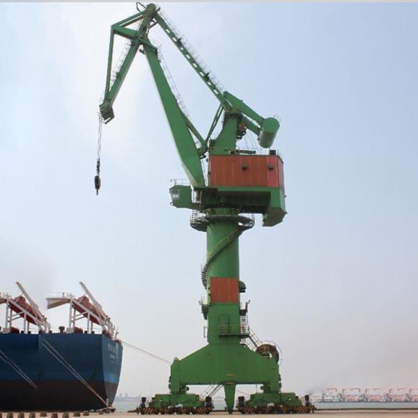 Quality Shipyard Container Portal Gantry Cranes 10 Ton-50 Ton Pedestal Jib Floating for sale