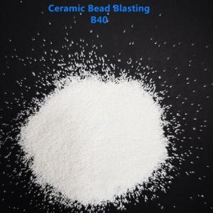 China Metal Surface Finishing Ceramic Beads Blasting Media B400 High Toughness on sale