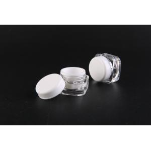 Buy cheap Square Acrylic Empty Plastic Jars With Lids 5ml Double - Wall product