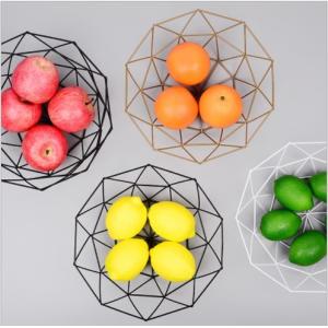 Buy cheap Wear Resistant H13.5CM Single Tier Steel Fruit Basket from wholesalers