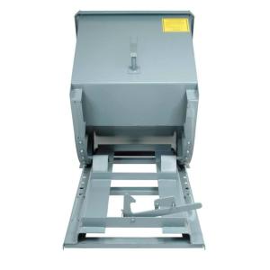 7000Lbs Self Dumping Forklift Hopper Gray Steel Dumping Hopper