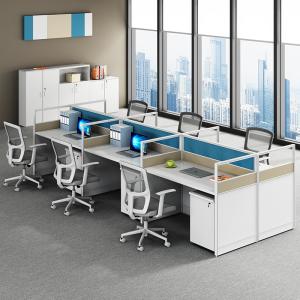 Buy cheap L-shaped Corner Modern Simple Partition Financial Screen Office Desk for Staff Workstation from wholesalers