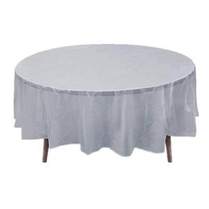 PEVA Plastic Round Disposable Tablecloths Customization Acceptable