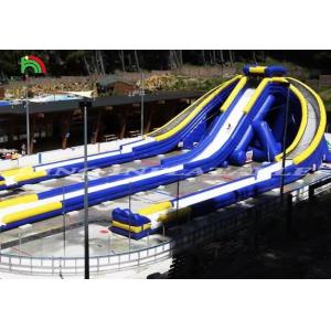 Buy cheap Customization 3 Lanes Inflatable Water Slide utdoor Water Entertainment Occasions from wholesalers