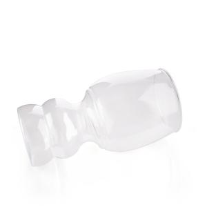 Buy cheap 400 ml Transparent Plastic Cup with an Elegant Design and Unique Shape for Cold Beverages from wholesalers