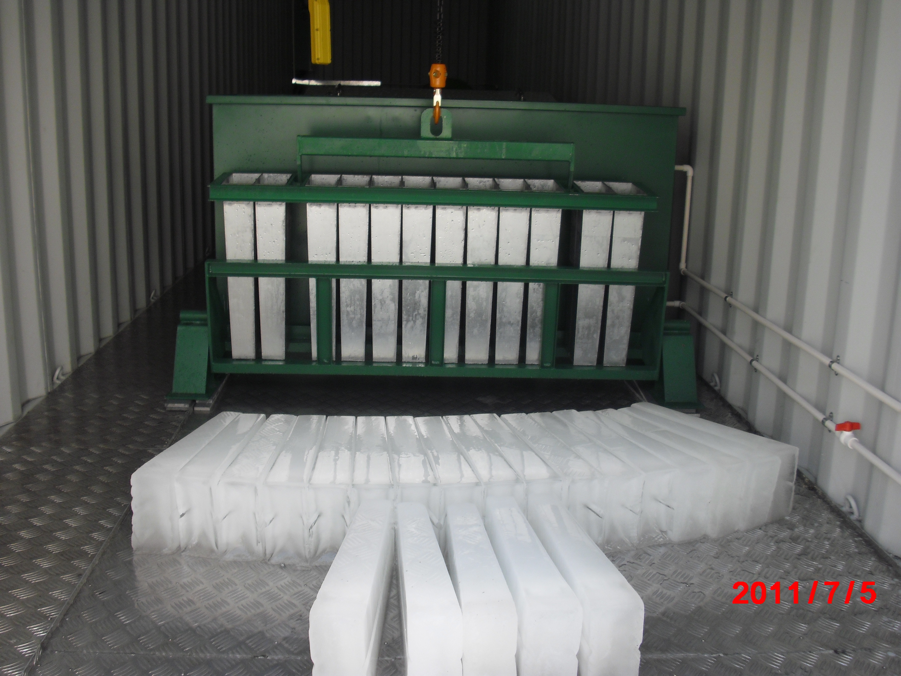 Buy cheap Brine Refrigeration Containerized Brine Block Ice Machine 10 Ton from wholesalers