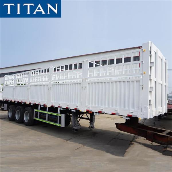 Buy cheap 50 Ton Tri Axle Sugar Cane Stake Cargo Fences Semi Trailer from wholesalers