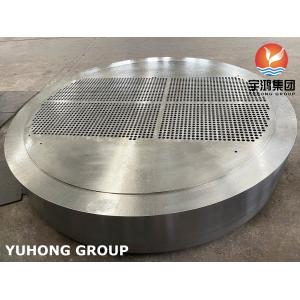 Buy cheap A516 GR.70N STATIONARY carbon steel TUBESHEET HEAT EXCHANGER PART from wholesalers