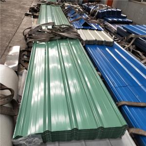 Buy cheap 0.426mm lotus green 840mm corrugated roof sheets for workshop prefab houses from wholesalers