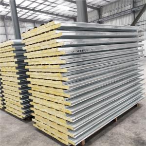 60-120 kg 50mm rock wool sandwich panel with 10 wind resistance for office