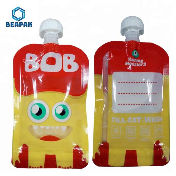 Customized Printed Stand Up Reusable Spout Pouch