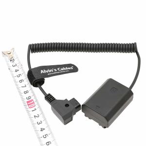 Alvin's Cables NP FZ100 D to D tap Coiled Power Cable for Sony A7III A7RIII
