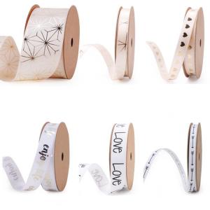 Hot sale high quality custom striped unicorn ribbon chiffon ribbon