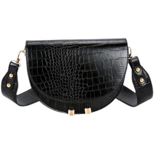 Buy cheap 23cm 5cm Semi Circle Crossbody Bag Niche Crocodile Pattern Shoulder Bag from wholesalers