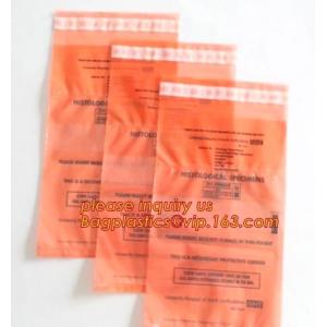 Biohazard Specimen Bag with Document Pouch, Industrial waste disposal,