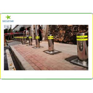 IP 68 Protection Class Automatic Rising Bollards With Hydraulic / Air Pump Drive