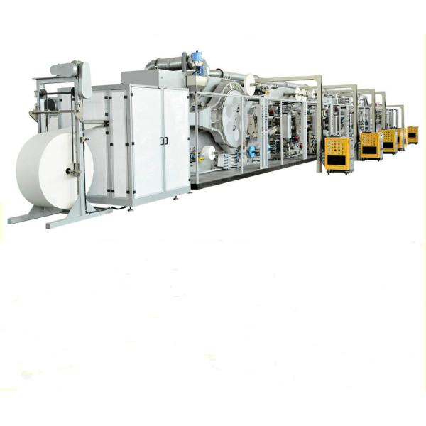0.6Mpa18KHZ PLC Automation Sanitary Napkin Production Line / Sanitary Napkin