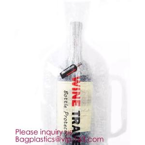 Bottle Protector Bubble Travel Bag,Travel Trip Bag With Bubble Inside And Double