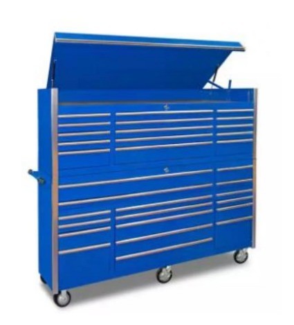 Quality Heavy Duty Cold Rolled Steel Plate Powder Coated Tool Chest on Wheels for Professional for sale