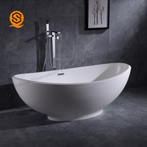 Buy cheap Acrylic Freestanding Soaking Bathtub Matt White For Office Building from wholesalers