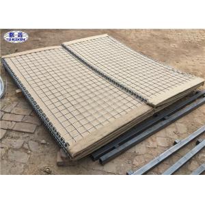 Buy cheap Geotextile Lined HDP Galvanized earth - filled HESCO Barrier for Military Preotection from wholesalers