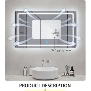 Installation Type Paste PET Material Bathroom Smart Mirror with Anti-Fog Film