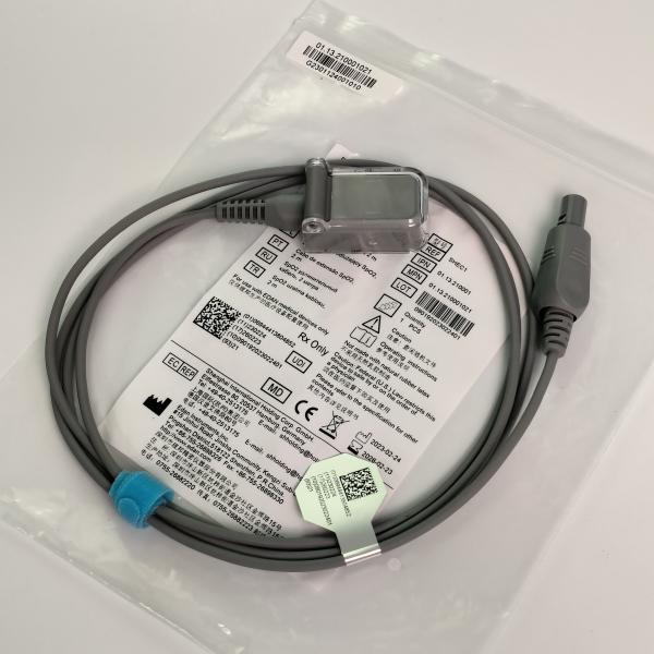 SHEC1 Blood Oxygen Probe Extension Cable 2M DB9 Adapter To LEMO Plug 6 Pin