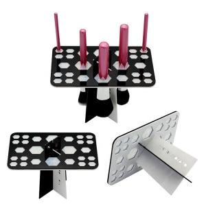 Buy cheap Acrylic Basic Makeup Tools 26 Holes Folding Makeup Brush Holder from wholesalers