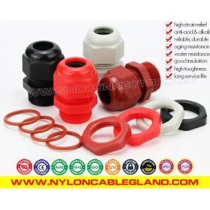 Buy cheap IP68 Synthetic Plastic Metric Cable Glands, IP69K Watertight Polyamide Nylon Cord Grips Glands with Seals & O-rings from wholesalers