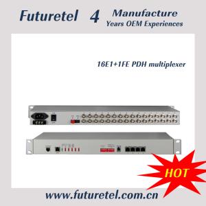Buy cheap 16e1 to 10/100M ethenet  multi-sevice single mode pdh fiber optic multiplexer from wholesalers