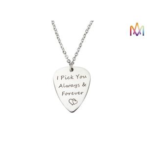 Buy cheap Eco Friendly 15g Engraved Guitar Pick Pendant from wholesalers