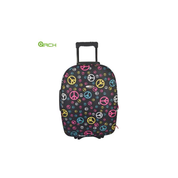 Buy cheap 18.5 Inch Round Shape Graffiti Luggage Set With Soft Shell from wholesalers