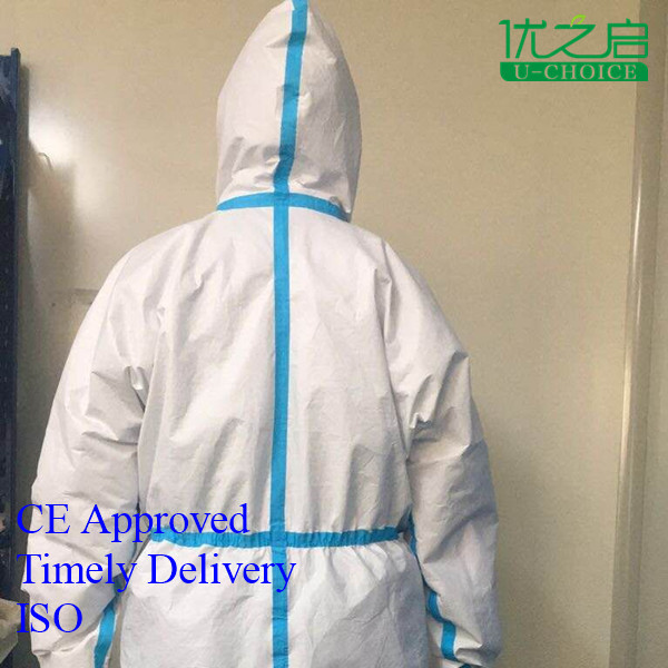 Buy cheap Dust Proof Disposable Coveralls With Hood And Boots Waterproof Isolation from wholesalers