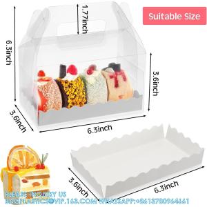 Clear Gable Bakery Gift Boxes With Cardboard, Clear Gable Boxes With Cardboard,