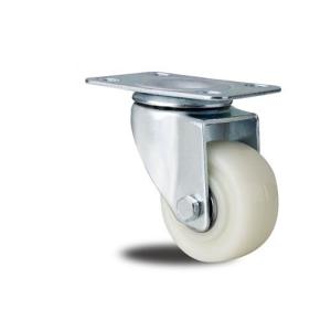 medium duty 3" white PP caster with brake,4" swivel PP caster brake,3 inch PP