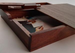 Buy cheap Customized Wedding Album Presentation Box , Wooden Photo Keepsake Box product
