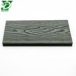 3D Embossed WPC Hollow Decking Outdoor Flooring