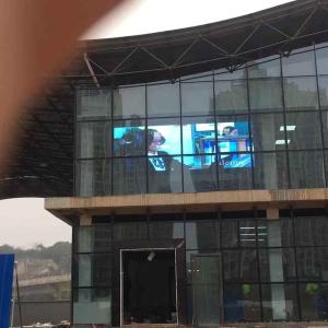 Buy cheap P8mm Transparent Video Glass Screen LED Media Wall 7200dots/㎡ from wholesalers