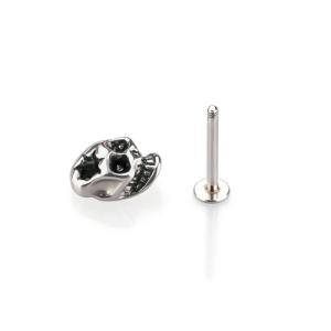 Surgical Steel Skull Cartilage Earring tragus helix piercing labret piercing