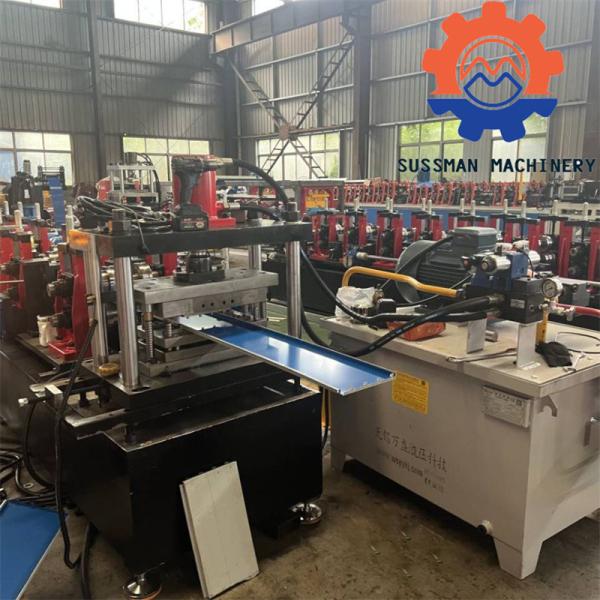 Quality PLC Control Rack Shelf Back Panel Roll Forming Machine 70mm With 0.5 - 1.0mm for sale