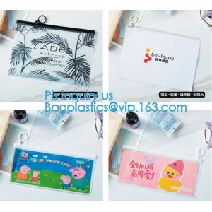 Buy cheap Transparent Sundry Kit PVC Cosmetic Bag, Bag with Plastic Zipper and Slider Wash bag, slider lock zip pouch travel cosme from wholesalers