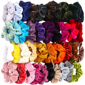 Buy cheap Solid Color Elastic Velvet Hair Tie , 6cm 0.03kg Medium Velvet Scrunchie product