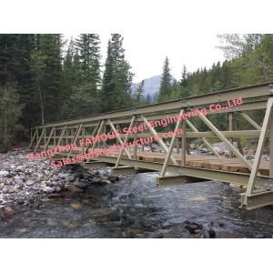 Buy cheap High Load Capacity Steel Bailey Bridge with Low Maintenance Galvanized Surface Treatment from wholesalers